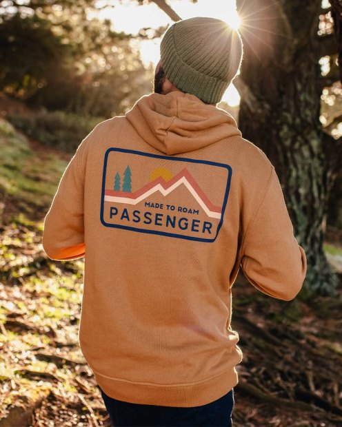 Passenger Exclusive Made To Roam Kapuzenpullover Aus Recycelter Baumwolle Goldbraun