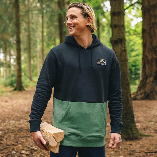 Passenger Exclusive Paramount Hoodie Aus Recycelter Baumwolle Schwarz