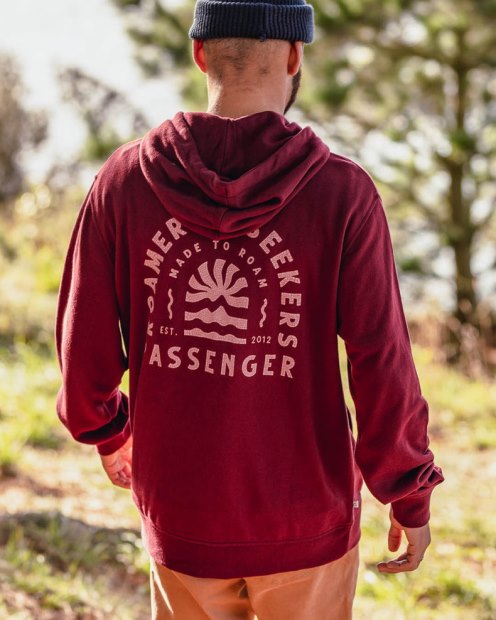 Passenger Exclusive Evenfall Hoodie Aus Recycelter Baumwolle Wein