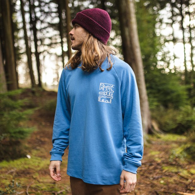 Passenger Exclusive Nature Hanf-Sweatshirt Soft Cobalt