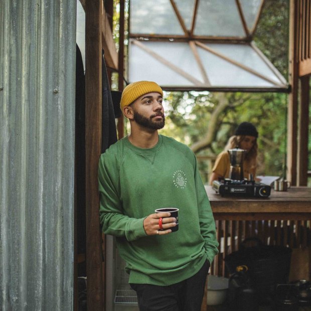 Passenger Exclusive Escapism Hanf-Sweatshirt Weingrün