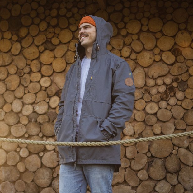 Passenger Exclusive Trip Recycelter Leichter Anorak In Turbulence Grey