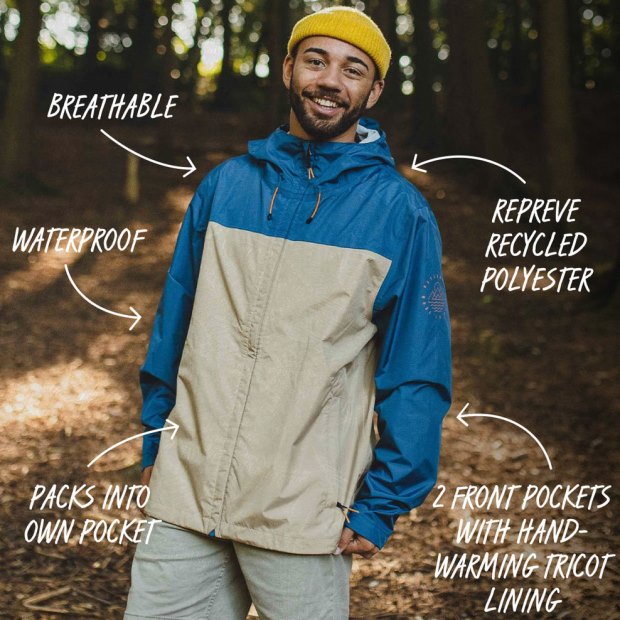 Passagiere Exklusiv Norcal Recycelte Wasserdichte Jacke Chinchilla Braun