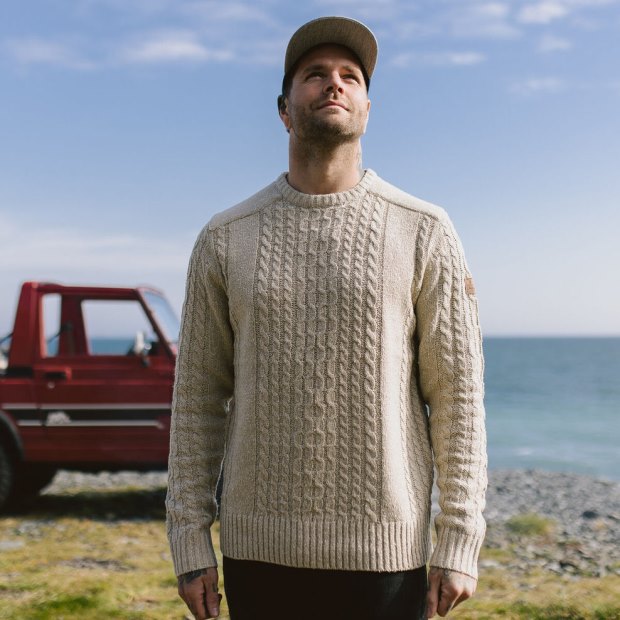 Passenger Exclusive Drifter Strickpullover Haferflocken