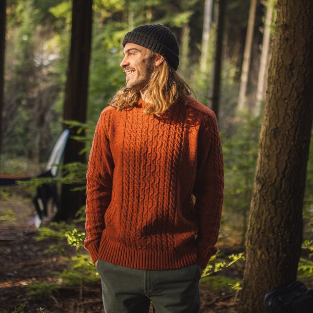 Passenger Exclusive Drifter Strickpullover Picante Orange