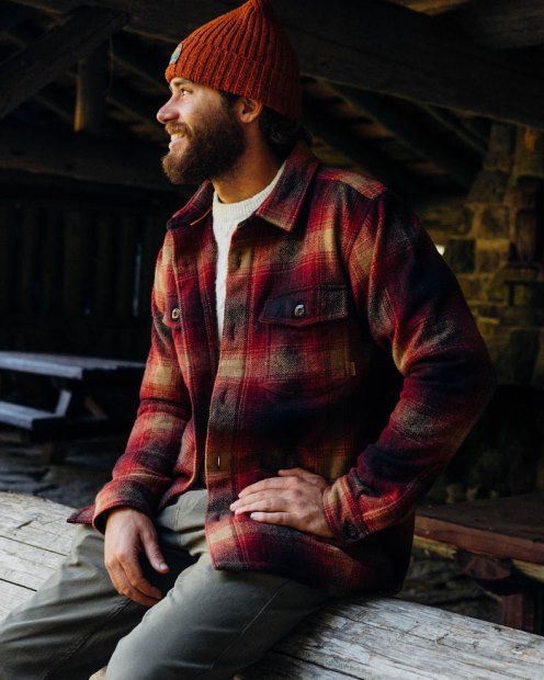 Beifahrer Exklusives Unfruchtbares Overshirt Wein