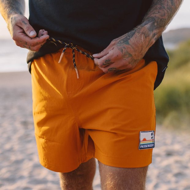 Passenger Exclusive Ponoma Allzweck-Badeshorts Sunrise Orange