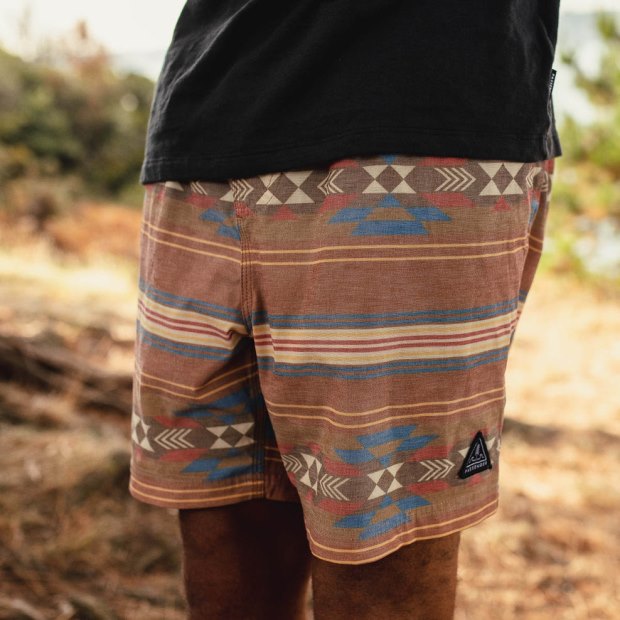 Passenger Exclusive Ponoma Organic Allzweck-Badeshorts Mit Glasiertem Ingwermuster