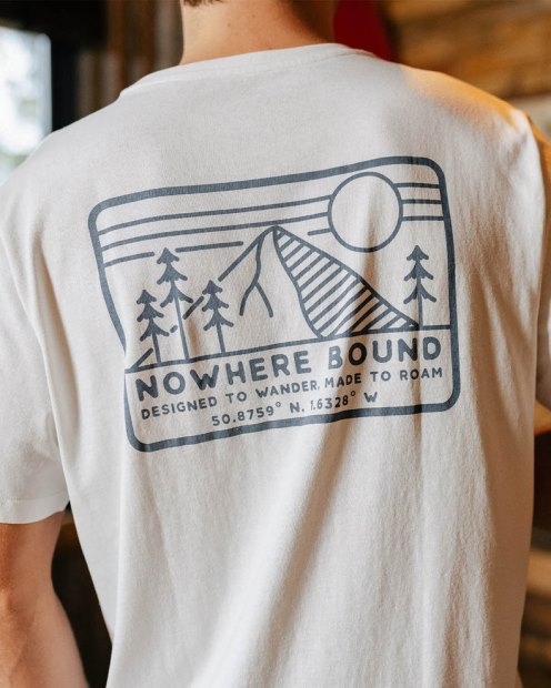 Passenger Exclusive Nowhere Bounded T-Shirt Aus Recycelter Baumwolle, Weiß