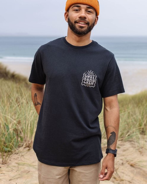 Passagier Exklusives Lost Road T-shirt Aus Recycelter Baumwolle Schwarz