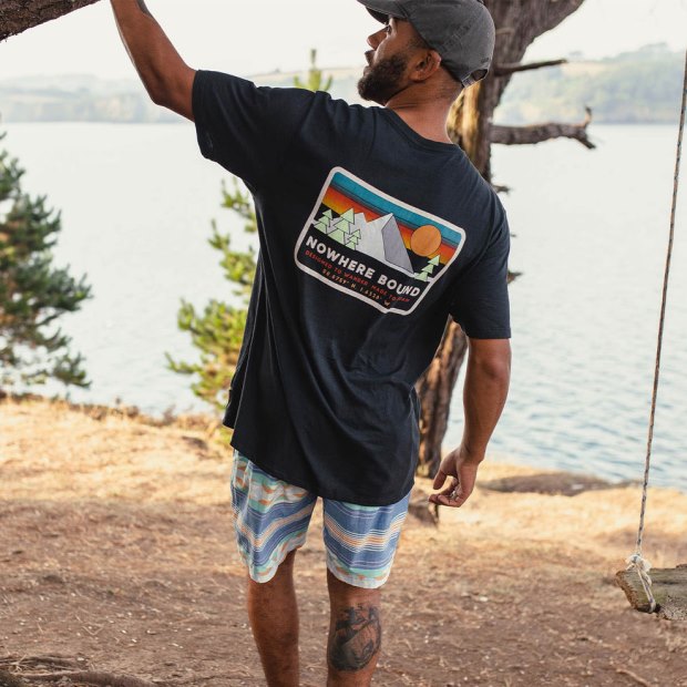 Passenger Exclusive Tourer T-Shirt Aus Recycelter Baumwolle, Schwarz