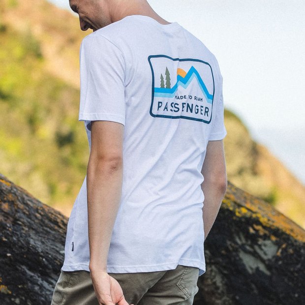 Passagier-exklusives Made To Roam T-Shirt Aus Recycelter Baumwolle Weiß