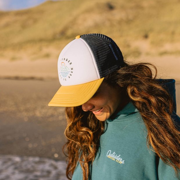 Passagier Exklusive Margen Snapback Trucker Cap Sunrise Orange