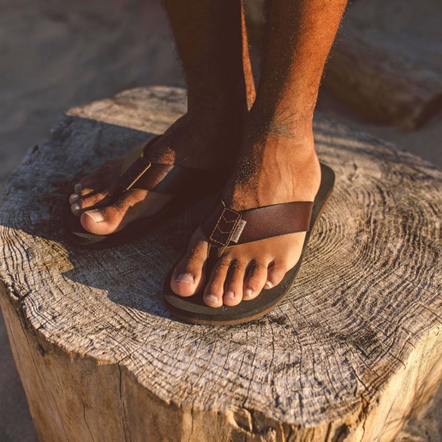 Passagiere Exklusive Santos Flip-flops Dunkelbraun