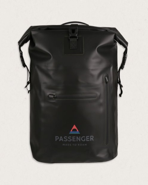 Passagiere Exklusiv Tide 25l Recycelter Dry Bag Rucksack Schwarz