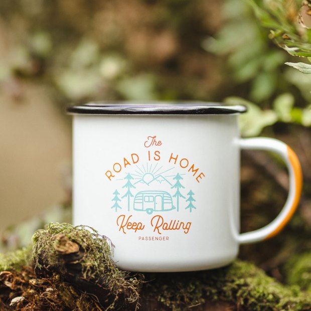 Passenger Exclusive Flint Emaille Becher Weiß