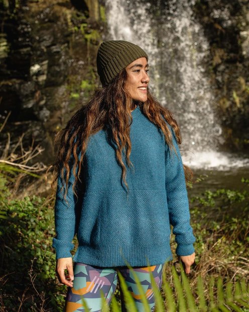 Passenger Exclusive Cove Pullover Aus Recyceltem Strick In Dunklem Denim