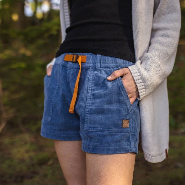 Passenger Exclusive Del Sur Shorts Aus Recycling-Cord In Steinblau
