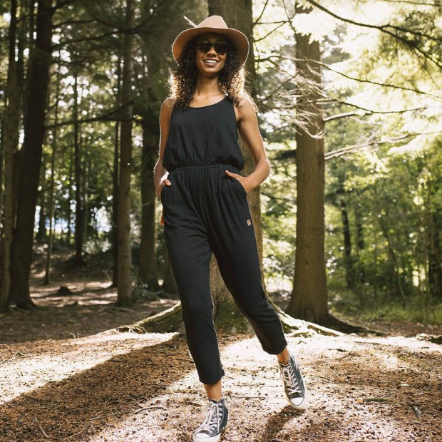 Passagier Exklusiver Eva-overall Aus Recycelter Baumwolle Schwarz