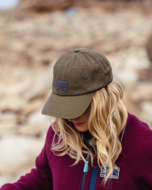 Passenger Exklusive Snapback-Kappe Mit Baldachin Aus Recycelter Baumwolle, Khaki